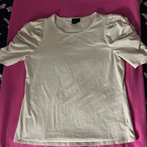 Worthington Cream Short Sleeve Top